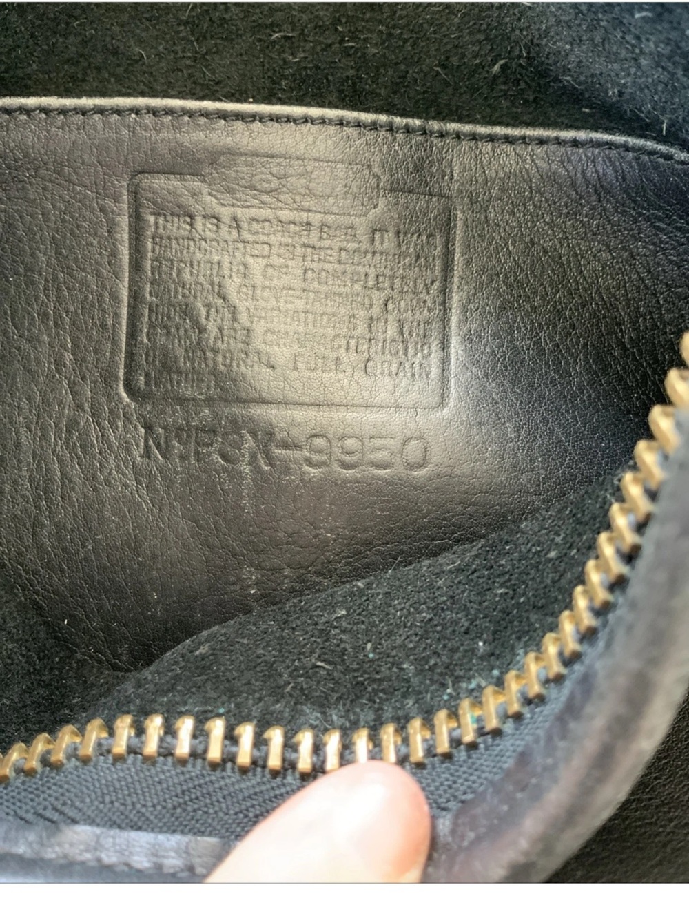 Vintage Coach 9950 Janice Legacy Black leather Crossbody Shoulder Bag - Picture 6 of 7